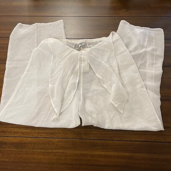 Free by Gottex Pants - NWT Free by Gottex White Wide Leg Pants size medium new